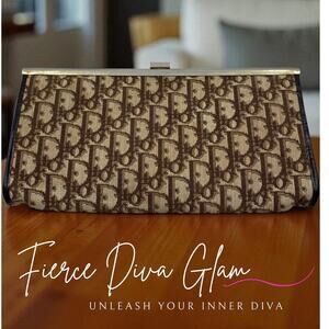 Vintage Dior Monogram Clutch